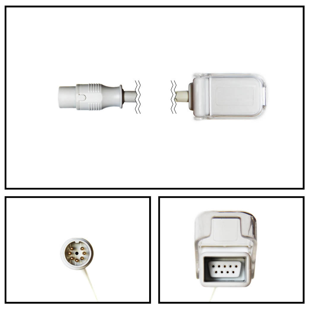 Cable extención BCI 7 PIN A DB9 SPO2 Cable extención BCI 7 PIN A DB9 SPO2