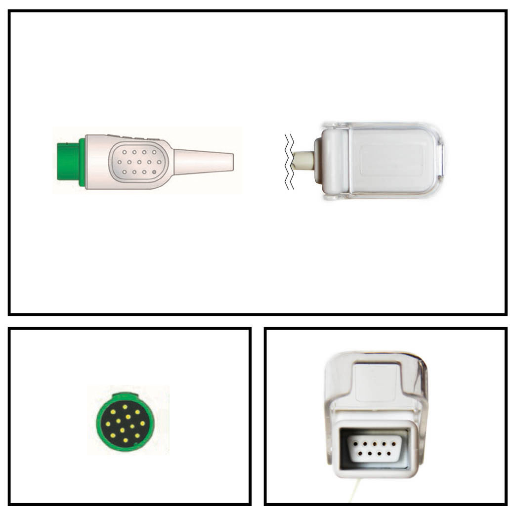 Cable extención BCI 12 PIN A DB9 SPO2 Cable extención BCI 12 PIN A DB9 SPO2