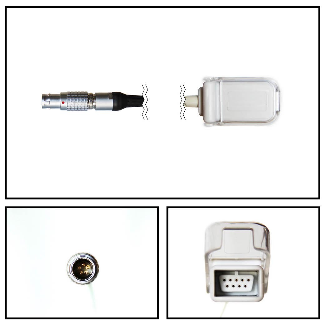 Cable extención CRITICARE LEMO a DB9 SPO2 Cable extención CRITICARE LEMO a DB9 SPO2