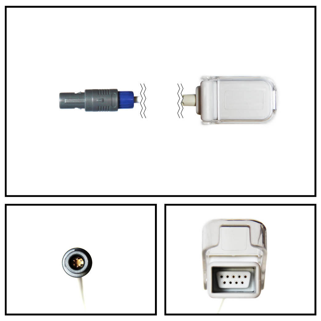 Cable extención DATASCOPE MINDRAY REDAL a NON-OXIMAX  DB9 SPO2