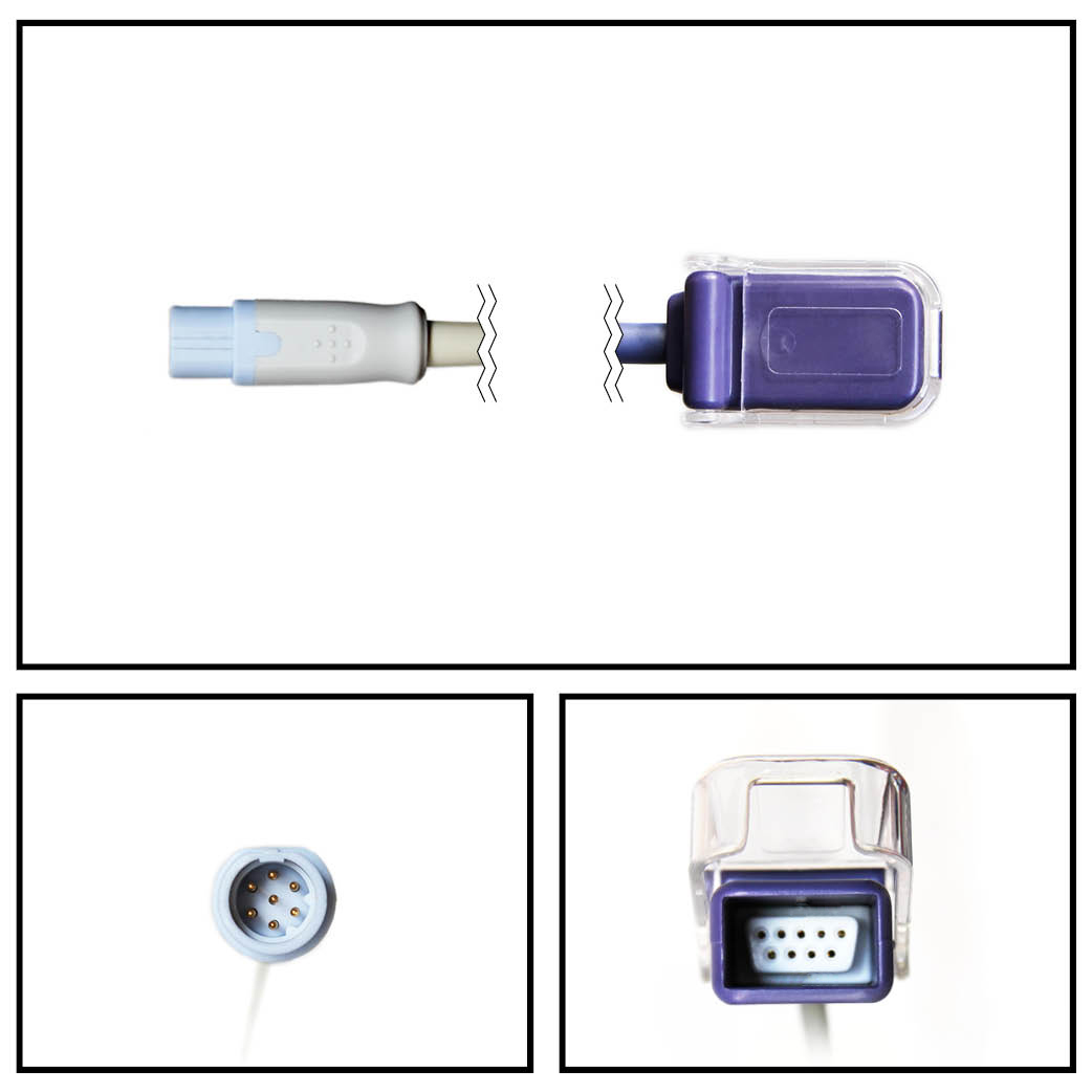 Cable extencion SIEMENS DRAGER 7 PIN a OXIMAX DB9 SPO2 Cable extencion SIEMENS DRAGER 7 PIN a OXIMAX DB9 SPO2