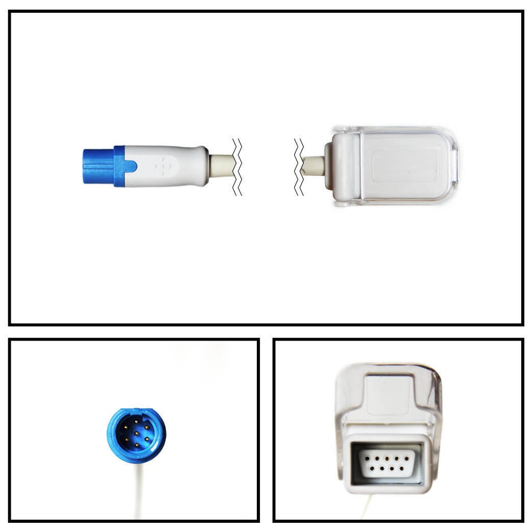 Calbe extencion SIEMENS DRAGER 4 FT. 7 PIN a DB9 SPO2