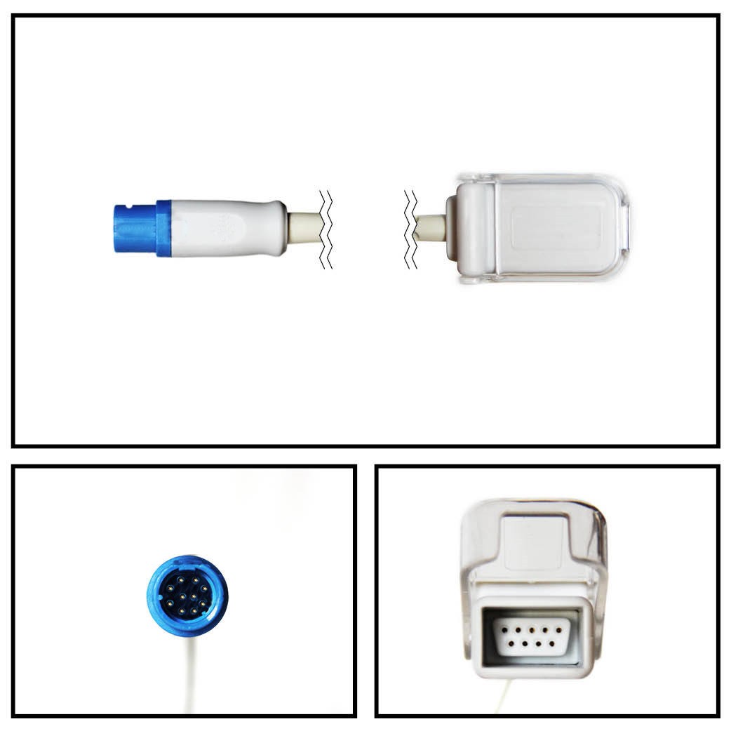 Cable extencion SIEMENS DRAGER 10 PIN a DB9 SPO2