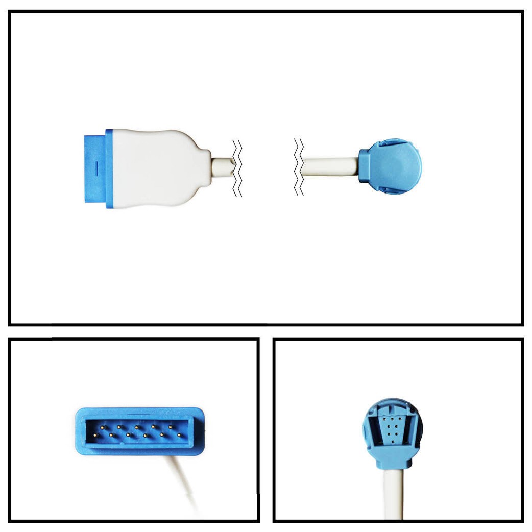 Cable extención GE MARQUETTE A OXITIP 8 y 10 FT. SPO2