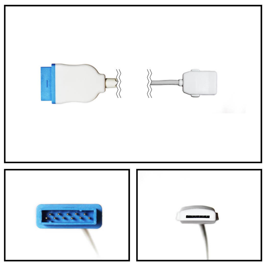 cable extencion GE MARQUETTE a MASIMO LNOP SPO2