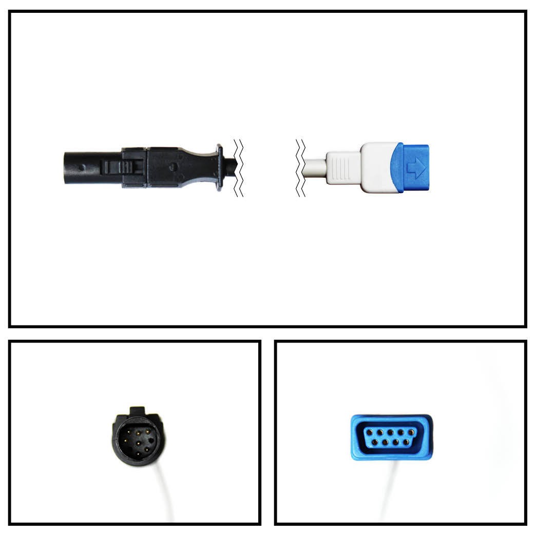 Cable extención GE DATEX-OHMEDA HYPERTRONICS a TRUSIGNAL SPO2