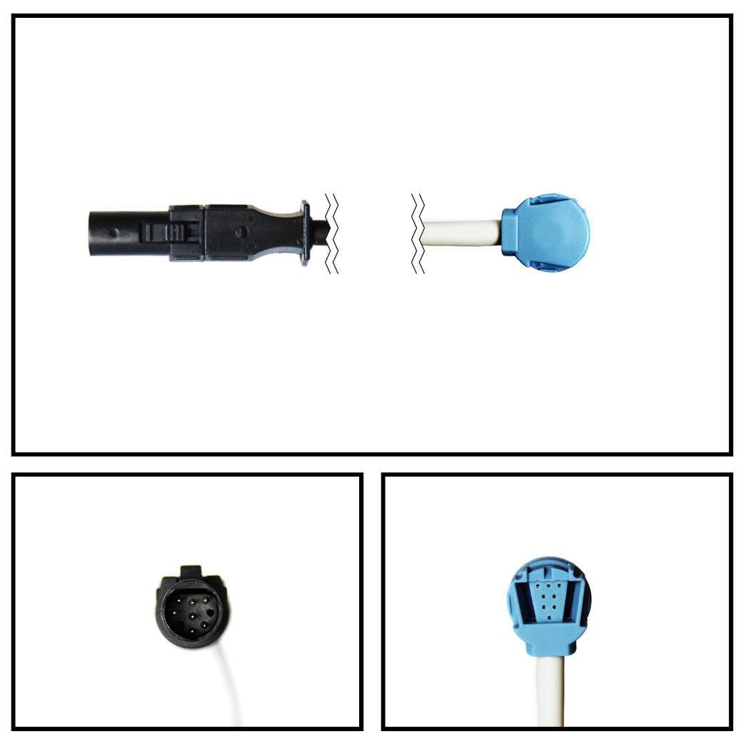 Cable extención GE DATEX-OHMEDA HYPERTRONICS TO OXITIP SPO2 8ft y 4ft