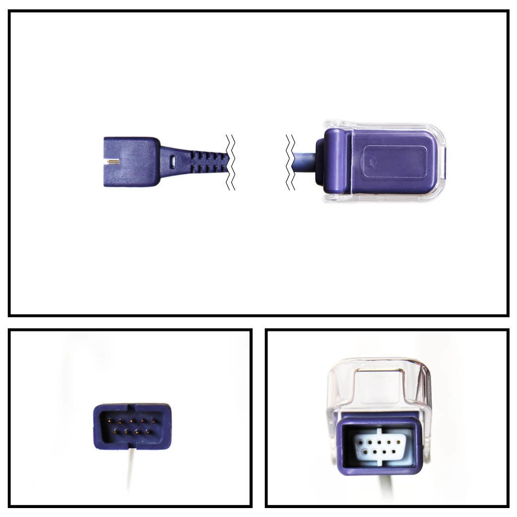 Cable extención NELLCOR  COMPATIBLE OXIMAX  DB9 a OXIMAX  DB9 DEC-8 SPO2