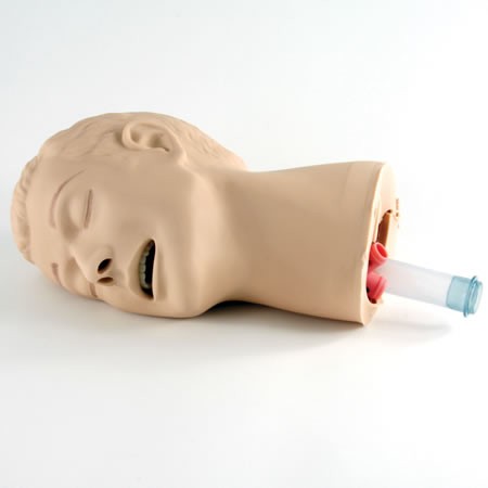 Piel de reemplazo de cabeza de maniquí con vías respiratorias y dientes
