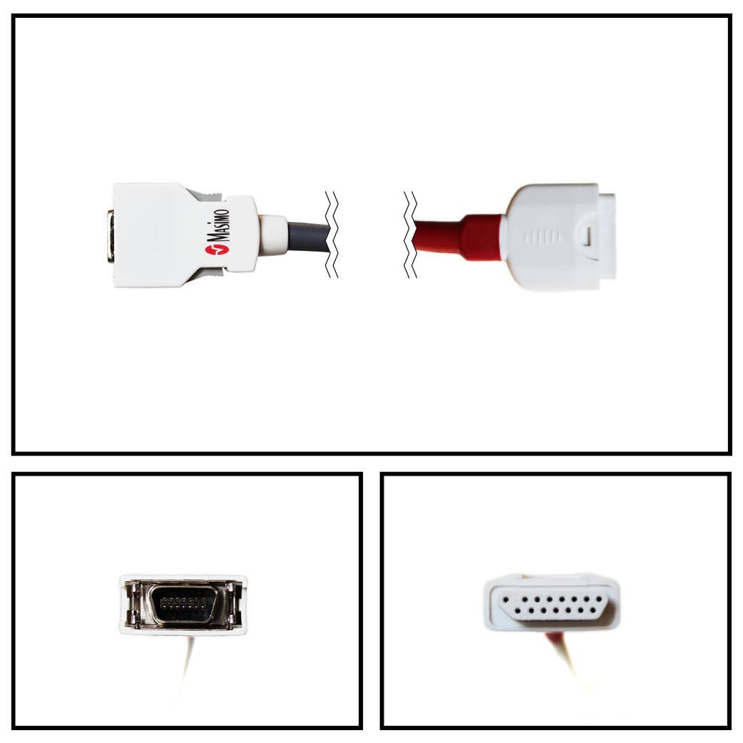 Cable extención masimo oem 1 ft. 2523 m-lncs series spo2