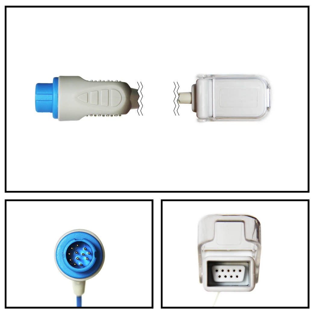 Cable extención philips 12 pin a db9 spo2 (m1900b)