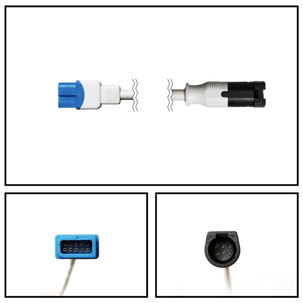 Spacelabs novametrix ultraview 10 pin para extensión de hipertrónicos spo2