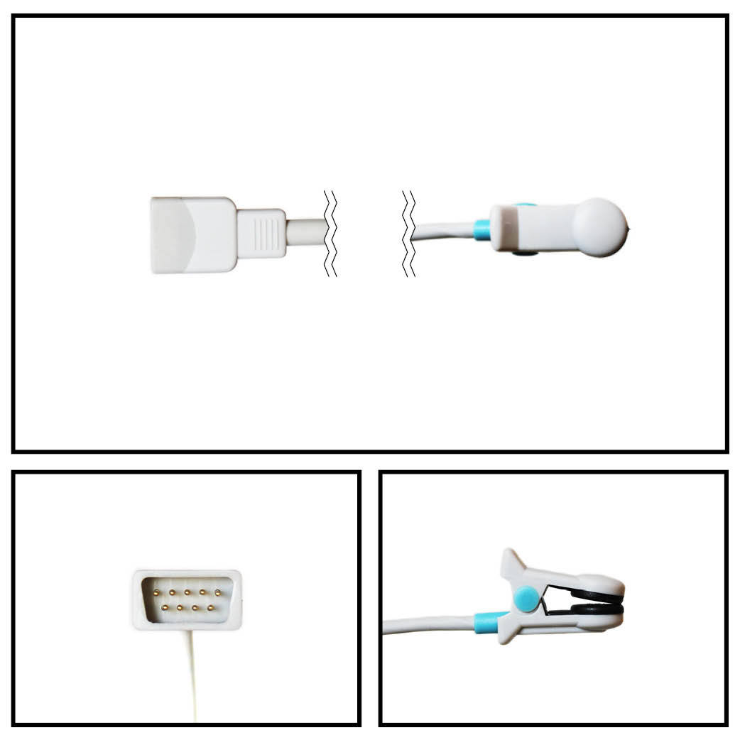 Sensor ear clip spo2 bci db9 3 ft. Sensor ear clip spo2 bci db9 3 ft.