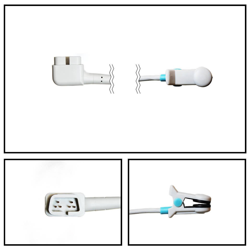 Sensor spo2 (clip de oreja) criticare db9 3ft.