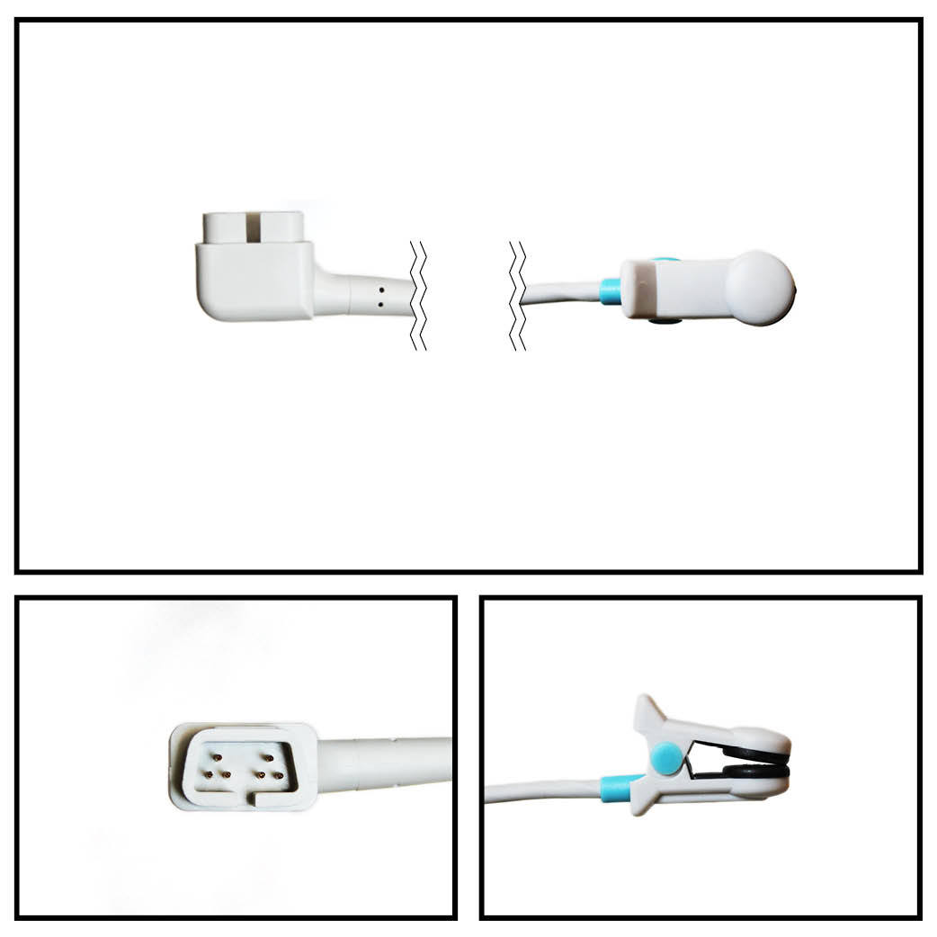 Sensor spo2 (clip de oreja) criticare db9 10 ft.