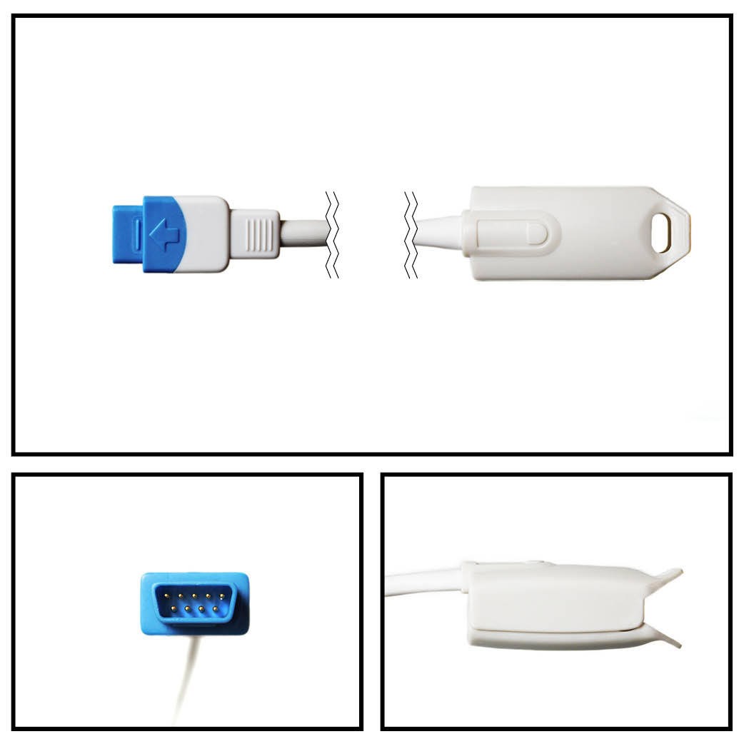 Sensor spo2 (cascara dura) ge datex-ohmeda trusignal 3 ft.