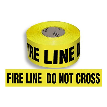 Cinta barrera fuego, amarilla