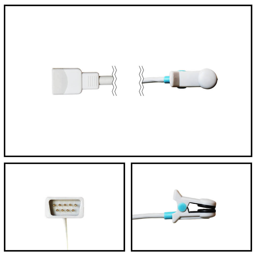 Sensor SPO2 (clip de oreja) GE Datex-OhmedaA DB9 3 FT. Sensor SPO2 (clip de oreja) GE Datex-OhmedaA DB9 3 FT.