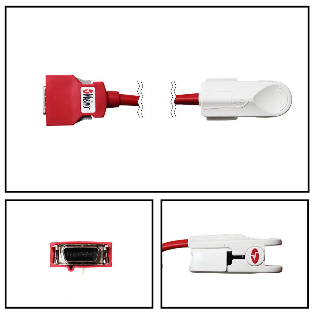 Sensor SPO2 Masimo OEM 2202 12 FT. Rainbow Conexión abierta