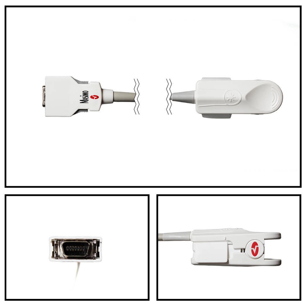 Sensor SPO2 MASIMO OEM 1969 12 FT. 3M Conexión directa