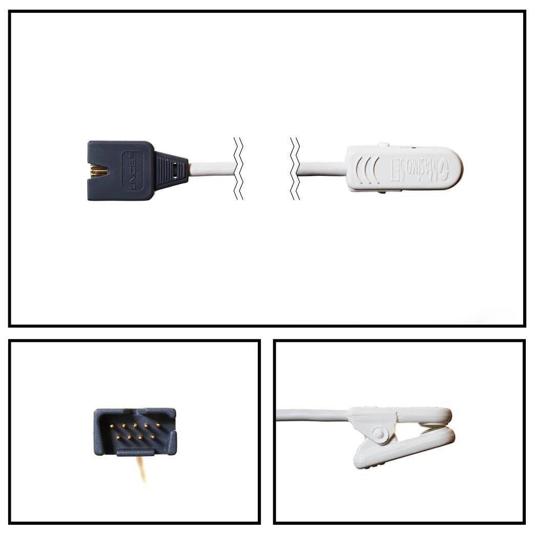 Sensor SPO2 Masimo OEM 1895 3 FT. LNCS TIP Clip de oreja