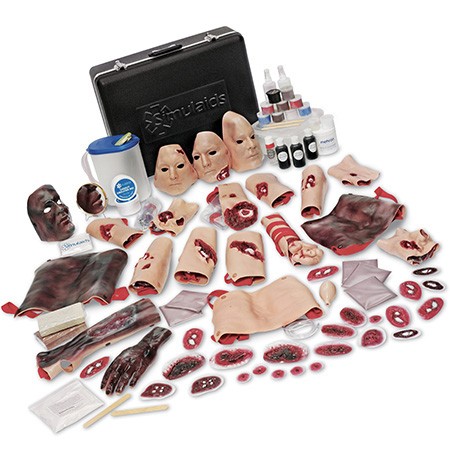 Kit de simulación de heridos EMT con estuche de transporte