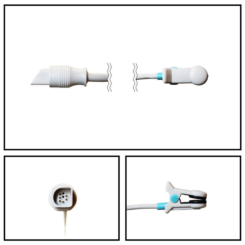 Sensor SPO2 con opción a escalada  (Clip de oreja ) Spacelabs Novametrix  3 FT. DB9