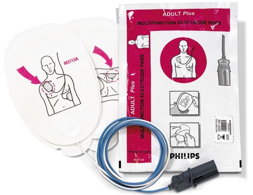 Parche desfibrilador adulto paquete de 5, Philips Forerunner y FR2 Plus (989803158221)