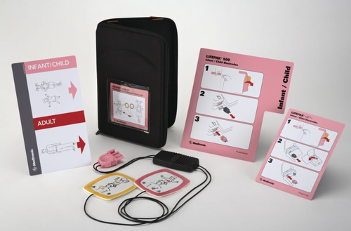 Kit de inicio de electrodo de desfibrilación de energía reducida para bebés / niños, Physio-Control