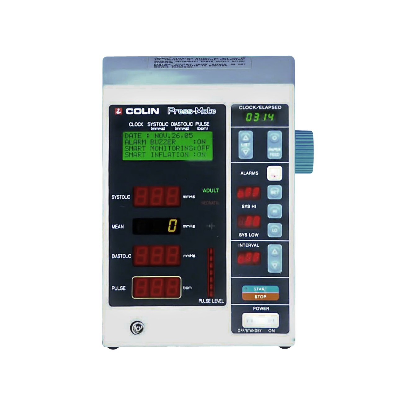 Monitor de presión de sangre Colin Press Mate  BP 8800P NIBP