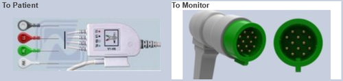 Cable de ECG AMC (Genérico / OEM) Physio-Control de 4 derivaciones