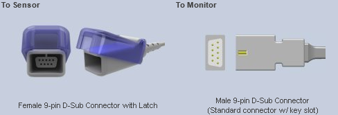 Cable de extensión SpO2 compatible con AMC Nellcor, conector 90 - Lifepak 12