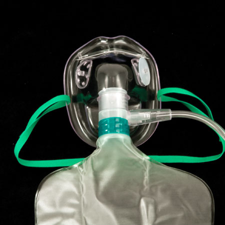 Mascarilla De oxigeno pediatrica con bolsa reservorio
