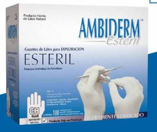 Guante Estéril látex natural