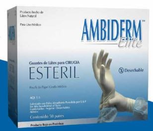 Guante Elite estéril latex natural uso quirurgico