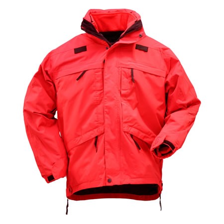 5.11 Parkas 3 en 1 para hombres, RANGE rojo