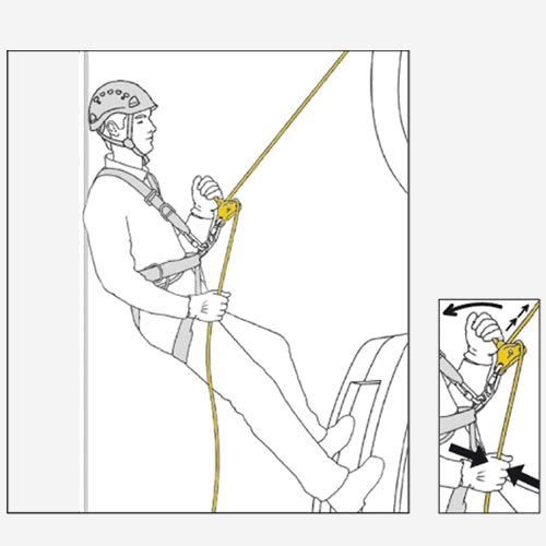 Cuerda ajustable con mango 20m GRILLON Petzl L52A 020