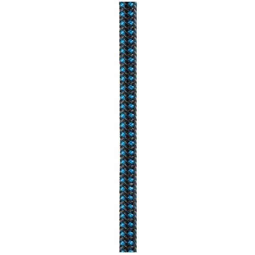 Carrete de cuerda semiestática de 6mm x 120m, azul/negro Petzl R46AB 120